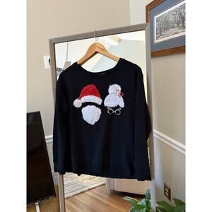 Sanctuary S Christmas Hat Sweater Womens Christmas Pullover Black